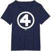imageFantastic Four  White Logo TShirtNavy Blue