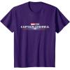 imageMarvel Studios Captain America Brave New World Movie Logo TShirtPurple