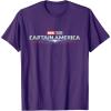 imageMarvel Studios Captain America Brave New World Movie Logo TShirtPurple