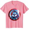 imageMarvel Captain America 4 Brave New World Shield Reflection TShirtPink