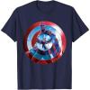 imageMarvel Captain America 4 Brave New World Shield Reflection TShirtNavy Blue