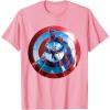 imageMarvel Captain America 4 Brave New World Shield Reflection TShirtPink