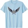 imageMarvel Studios Captain America Brave New World Winged Star TShirtBaby Blue